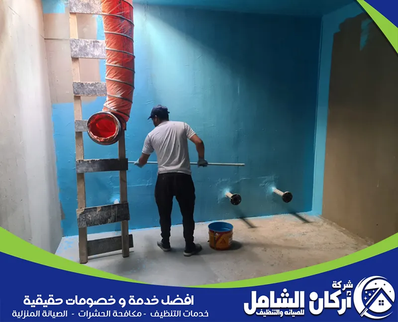 شركة عزل خزانات صاج بالاحساء 0500073610 maskancare يعزل الفني خزانات المياه بعناية لمنع أي تسرب وحفظ صحة الأسرة.