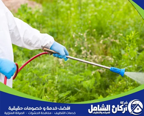 الفني يقوم برش الحشرات في المنازل بأفضل المبيدات لضمان بيئة نظيفة وصحية لك ولعائلتك.