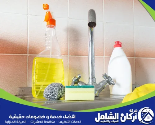 تنظيف حوض المطبخ