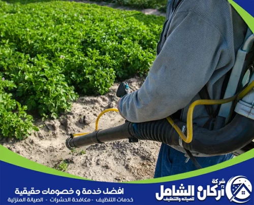فني متخصص يقوم برش الحشرات باستخدام أفضل المبيدات لضمان بيئة نظيفة وآمنة.