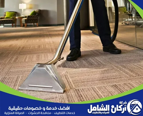 صورة توضح شركة maskancare أثناء تنفيذ أعمال تنظيف فلل بابها باحترافية عالية وجودة مميزة.